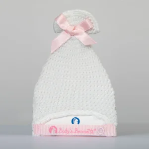 Baby’s Bonnette Mütze in blassrosa