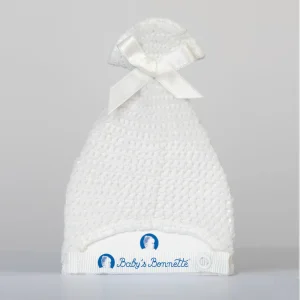 gorro Baby’s Bonnette color crudo